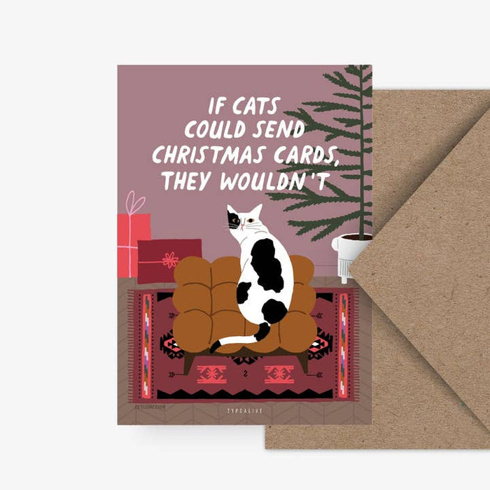 Mapa si los gatos pudieran enviar tarjetas de Navidad