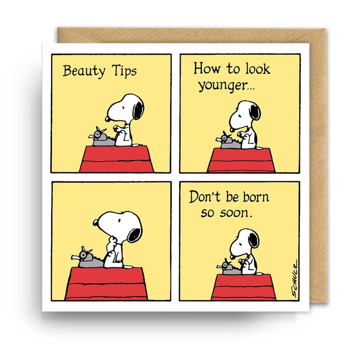 Mapa de consejos de belleza Snoopy