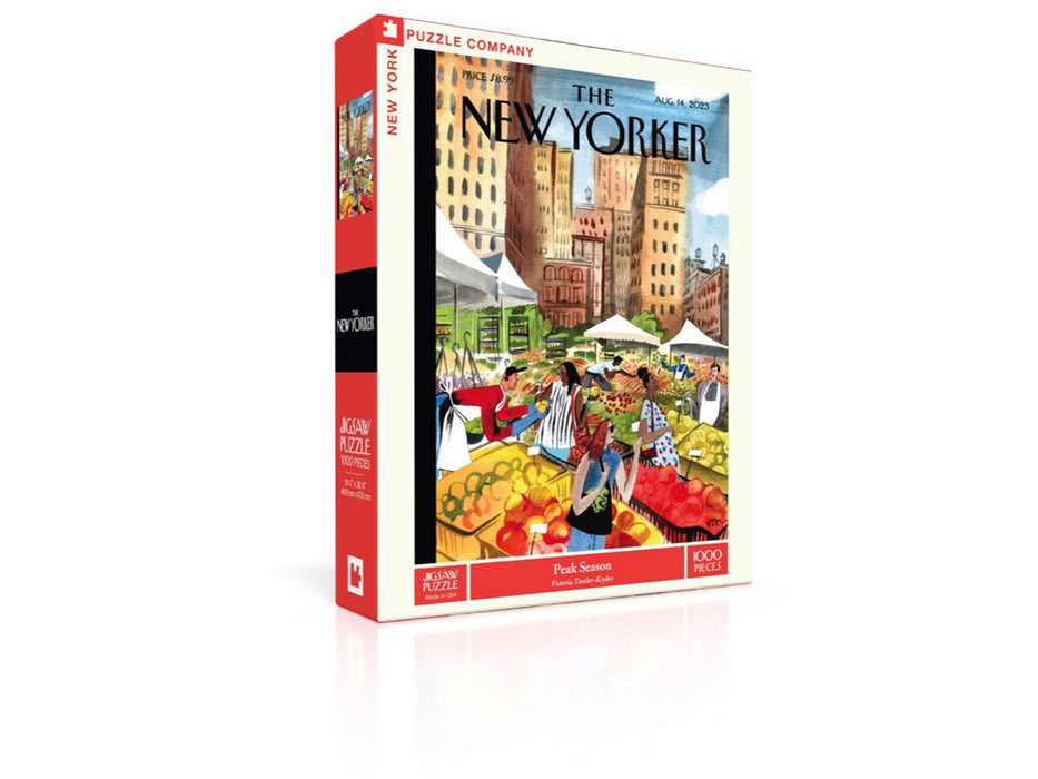 New York Puzzle Company Temporada Peak 1000 Piezas | Tapa del neoyorquino