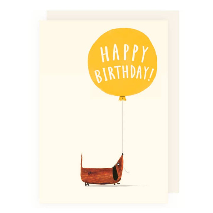 Mapa feliz cumpleaños dachshund