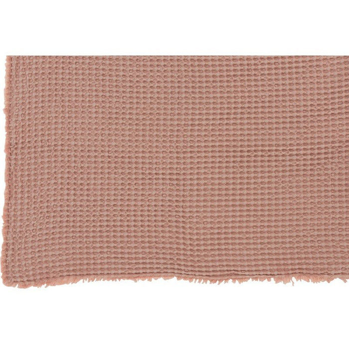 J-línea Patrón de gofres a cuadros de algodón rosa claro