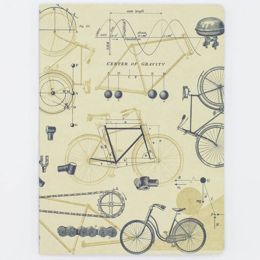 Ciclismo Bicycle Science Softcover Notebook - Páginas forradas