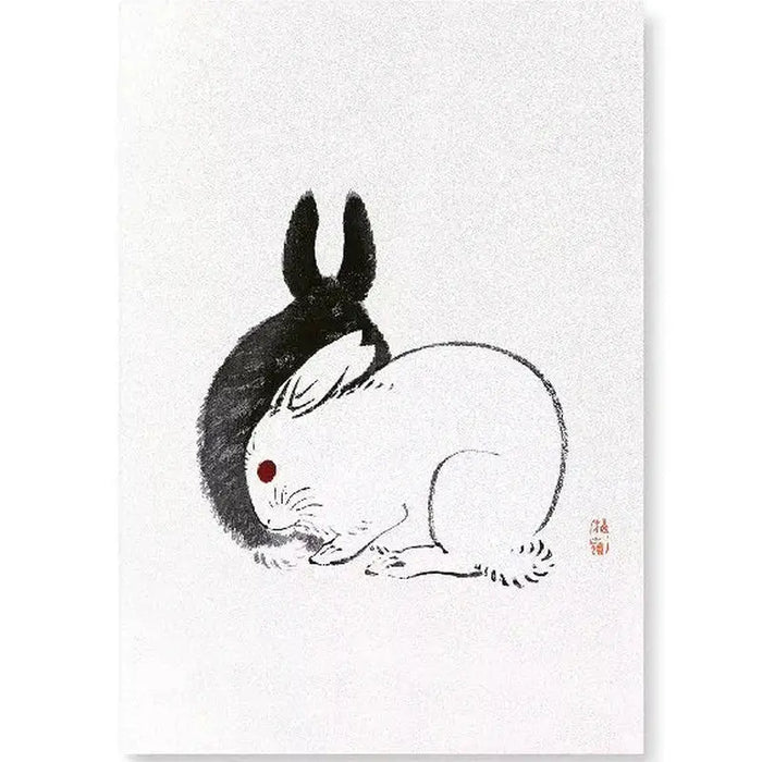 Par de conejos A4 impresión