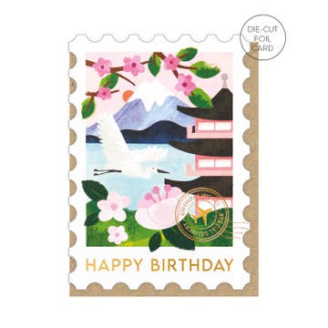 Mapa feliz cumpleaños | Monte Fuji