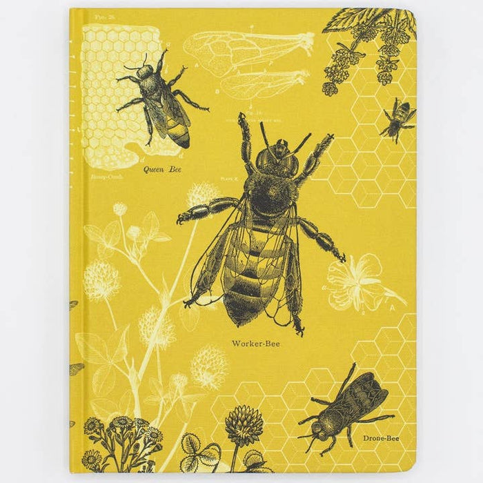 Notebook de tapa dura de las abejas - páginas de cuadrícula de puntos