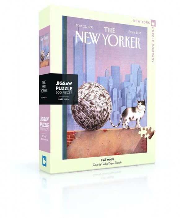 New York Puzzle Company Cat Walk Puzzle 500 piezas | Tapa del neoyorquino