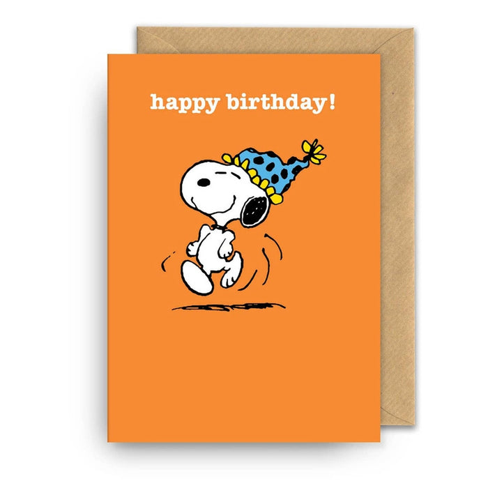 Mapa feliz cumpleaños sombrero snoopy