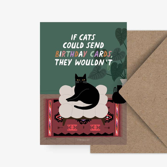 Mapa si los gatos pudieran enviar tarjetas de cumpleaños | Una envoltura
