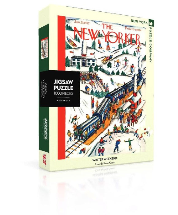 New York Puzzle Company Winter Weekend Puzzle 1000 piezas