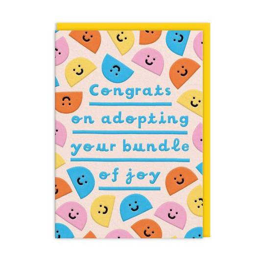 Mapa felicidades por adoptar su paquete de alegría