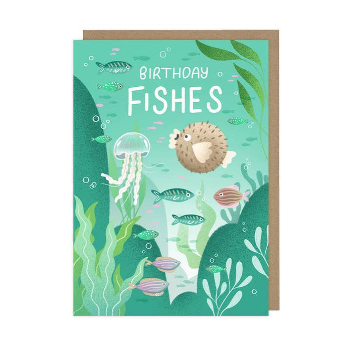 Mapa de pescados de cumpleaños