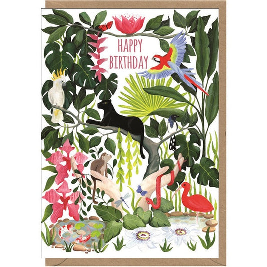 Mapa de cumpleaños de la jungla