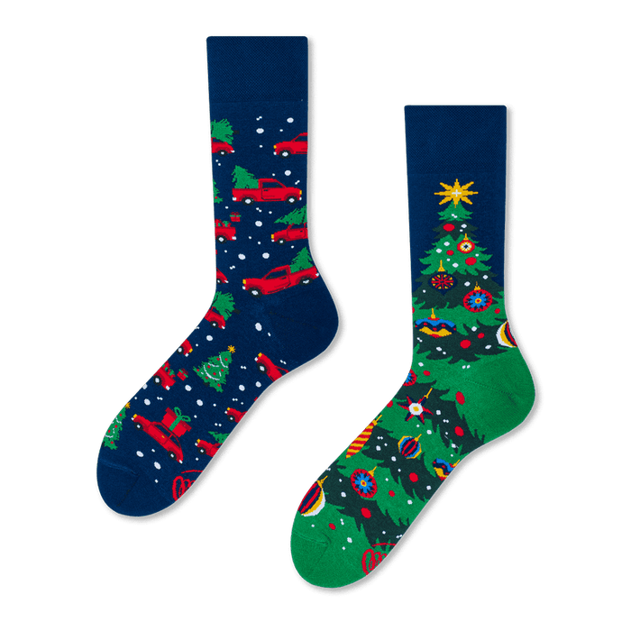 Muchas mañanas calcetines árbol de Navidad