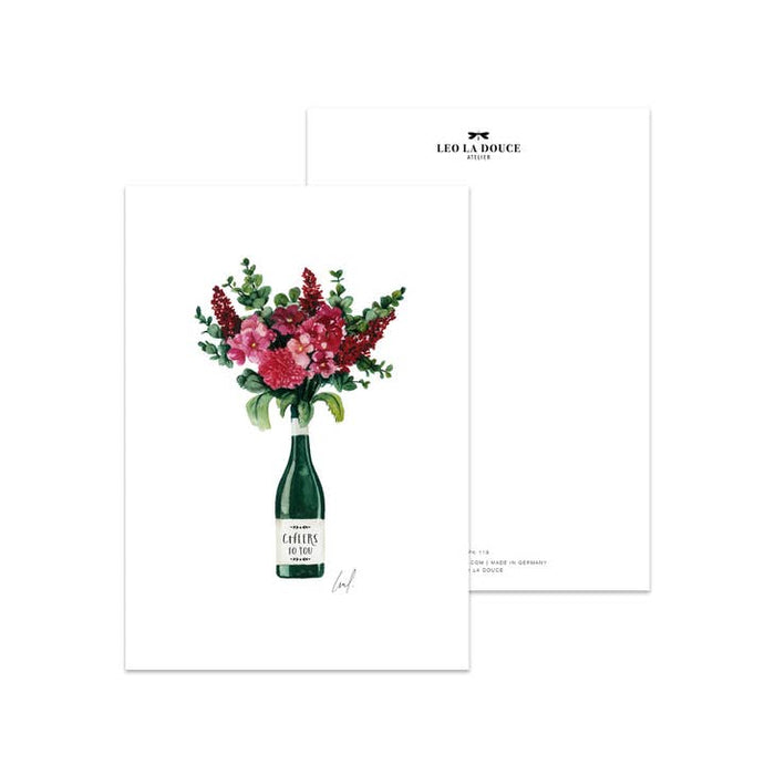 Postal aplaude para ti Bouquet floral | Una envoltura