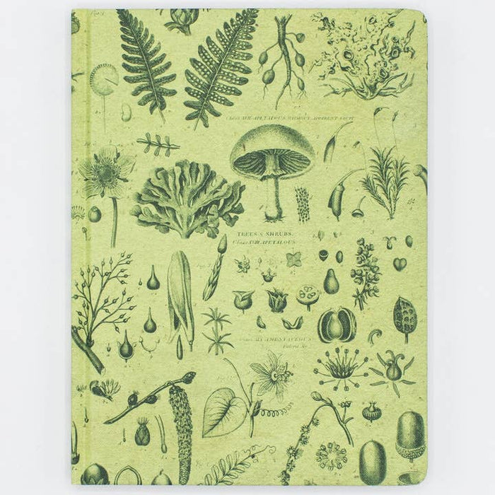 Cuaderno de tapa dura de plantas y hongos