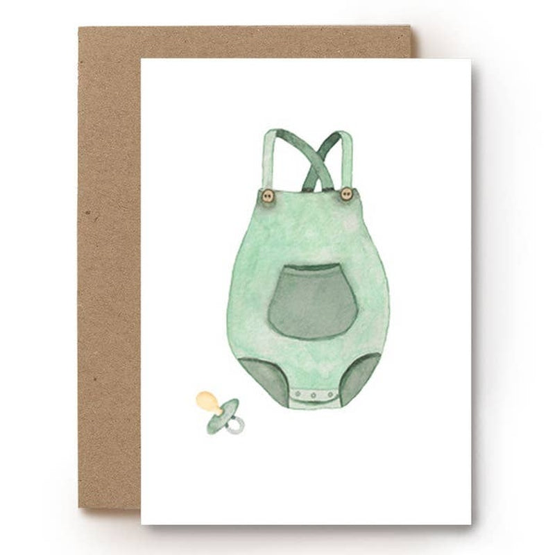 Bodysuit de tarjeta con tetina | Verde