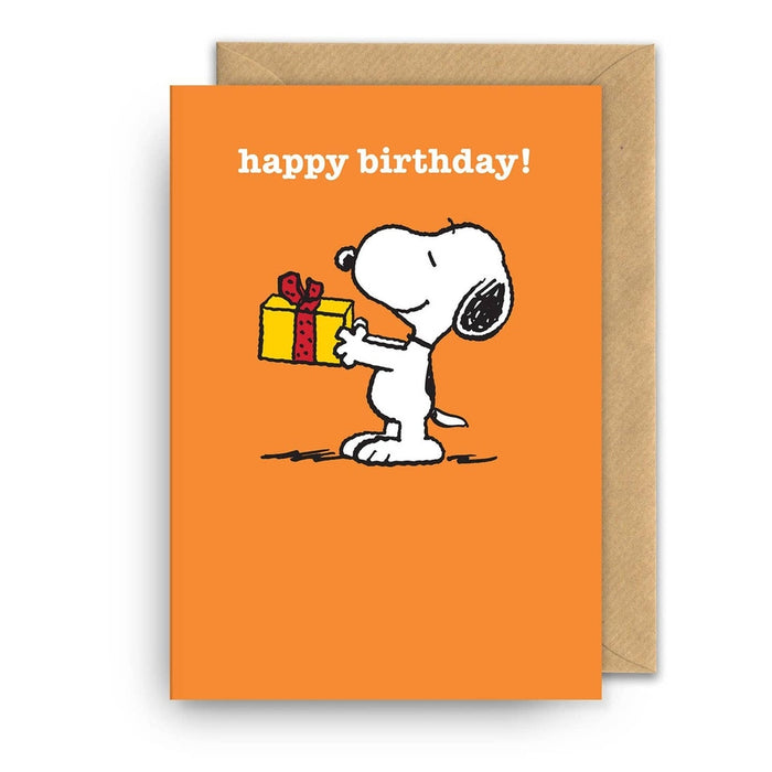 Tarjeta ¡Feliz cumpleaños! Regalo Snoopy