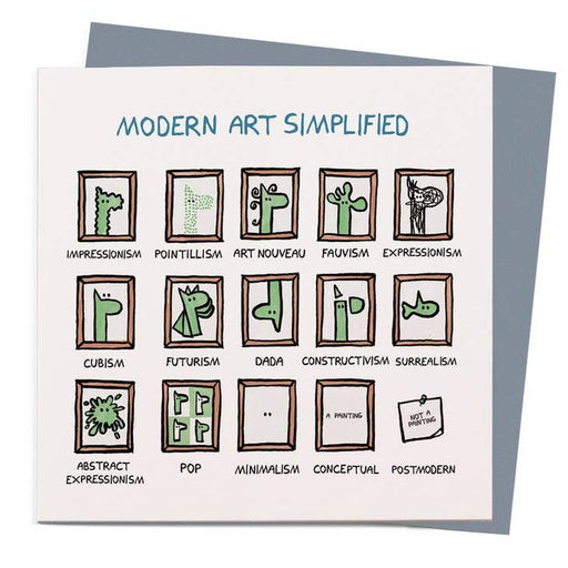 Kaart Modern Art Simplified Krossproducts | De online winkel voor hebbedingetjes
